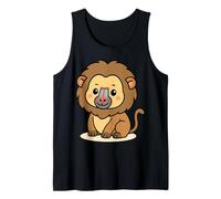 Kawaii Baboon Cartoon Cute Jungle Monkey Illustration Tank Top