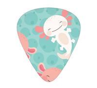 Kawaii Baby Cute Axolotl,12 Pcs Guitar Pick,3 Different Thickness Plectrums for Acoustic Guitar Bass Ukulele (0.46mm 0.96mm 0.71mm)