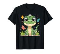 Kawaii Baby Dinosaur Cute Green T Rex Kids T-Shirt