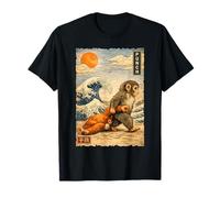 Kawaii Baby Monkey Punch Sad Monkey Orange Toy Japanese Art T-Shirt