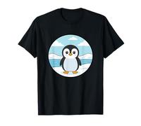 Kawaii Baby Penguin in Snowy Antarctica T-Shirt