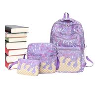 Kawaii Backpack Set Aesthetic Ice Cream Compartment Bookbag