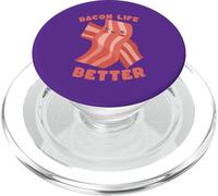 Kawaii Bacon Life Better Funny Food Lover PopSockets PopGrip for MagSafe