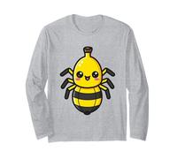 Kawaii Banana Spider Cute Cartoon Insect Design Long Sleeve T-Shirt