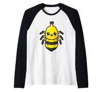Kawaii Banana Spider Cute Cartoon Insect Design Raglan Baseball Tee