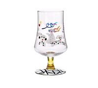 Kawaii Bear Hand-Painted Double-Walled Glass - Stemless Dessert & Sake Cups Gift Set(Dog Cup High)