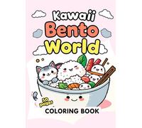 Kawaii Bento World Coloring Book for kids 4+