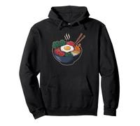 Kawaii Bibimbap Bowl Character Cute Eyes Korean Food Pullover Hoodie