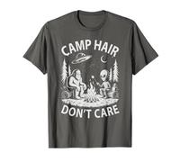 Kawaii Bigfoot Camp Hair Don't Care Sasquatch Alien Bigfoot T-Shirt