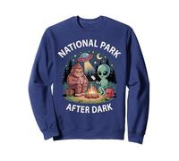 Kawaii Bigfoot NATIONAL PARK AFTER DARK Alien Camp Team Sweatshirt