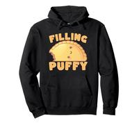 Kawaii Bitten Dumpling Filling Puffy Foodie Pullover Hoodie