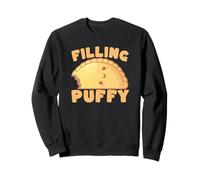 Kawaii Bitten Dumpling Filling Puffy Foodie Sweatshirt