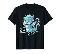Kawaii Blue Baby Dragon with Wings for Kids T-Shirt