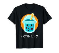 Kawaii Boba Tea Cute Bubble Tea Drink Cartoon Design T-Shirt