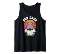 Kawaii Boo DENG Baby Pygmy Hippo Creepy Ghost Haunted House Tank Top
