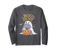 Kawaii Boo DENG Baby Pygmy Hippo Horror Movie Witch Spirit Long Sleeve T-Shirt