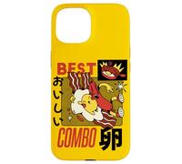 Kawaii Breakfast Combo - Cute Egg, Bacon and Sausage Cartoon Case for iPhone 15