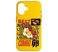 Kawaii Breakfast Combo - Cute Egg, Bacon and Sausage Cartoon Case for iPhone 16