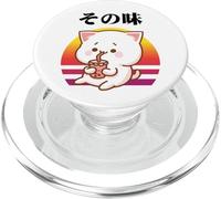Kawaii Bubble Tea Cat Cute Anime Manga Cat PopSockets PopGrip for MagSafe