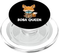 Kawaii Bubble Tea Fox Boba Queen Cute Boba Fox PopSockets PopGrip for MagSafe