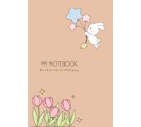 Kawaii Bunny Aesthetic Notebook: 6x9 Lined Journal for School: 120 Pages of Bright White Paper with a Vibrant Pink & Blue Bunny Ice Cream Cover for ... Creative Writing (Kawaii Bunny Collection)