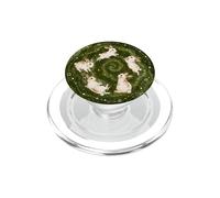 Kawaii Bunny Galaxy Cute Rabbit Starry Night Green Spiral PopSockets PopGrip for MagSafe