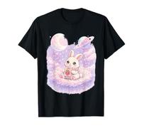 Kawaii Bunny in Dreamy Pastel Sky T-Shirt