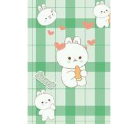 Kawaii Bunny Journal - Soft Aesthetic Notebook with 100 Blank Pages | Ideal for Lettering, Journaling or Creative Writing: Kawaii libreta A4 de ... blancas - Ideal para escritura y lettering