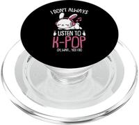 Kawaii Bunny KPop Don't Always Listen To K Pop Girl PopSockets PopGrip for MagSafe