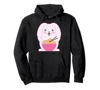 Kawaii Bunny Rabbit Ramen Noodles Japan Anime K-Pop Kids Pullover Hoodie