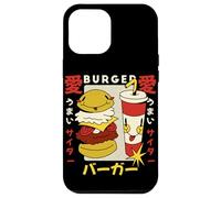 Kawaii Burger and Soda Japanese Retro Style Cute Cartoon Case for iPhone 12 Pro Max