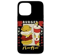 Kawaii Burger and Soda Japanese Retro Style Cute Cartoon Case for iPhone 13 Pro Max