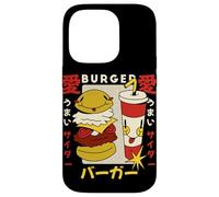 Kawaii Burger and Soda Japanese Retro Style Cute Cartoon Case for iPhone 14 Pro