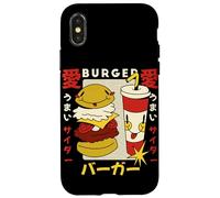 Kawaii Burger and Soda Japanese Retro Style Cute Cartoon Case for iPhone X/XS