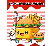 Kawaii Burger Friends: Funny Coloring Book - libro da colorare per tutte le età