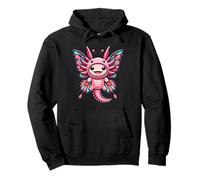 Kawaii Butterfly Axolotl Costume Pullover Hoodie
