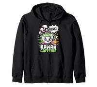 Kawaii Caffeine Pop Culture Japanese Aesthetic Zip Hoodie