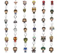 Kawaii Capsule Toy Popstyle Keychain Evil Dead Negan StanLee Potter Spider Chessur Sally action figure Toys For kids Xmas gift Orange
