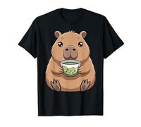 Kawaii Capybara Boba Tea Matcha Lover Mood T-Shirt
