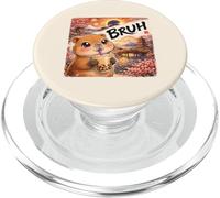 Kawaii Capybara Drinking Boba Milk Bubble Tea Starry Night PopSockets PopGrip for MagSafe