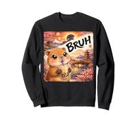 Kawaii Capybara Drinking Boba Milk Bubble Tea Starry Night Sweatshirt