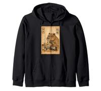 Kawaii Capybara Eating Ramen Watching Japanese K Drama Night Zip Hoodie