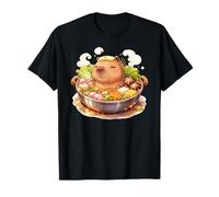 Kawaii Capybara in Hot Pot T-Shirt