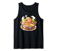 Kawaii Capybara in Hot Pot Tank Top