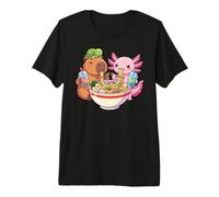 Kawaii Capybara Pink Axolotl Ramen Turtle Bubble Tea Kids Premium T-Shirt