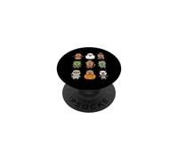 Kawaii Capybara Spooky Creepy Halloween Costume Capybara PopSockets Adhesive PopGrip