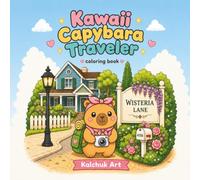 Kawaii Capybara Traveler Coloring Book: Coloring Book (Kawaii Animal Adventures)
