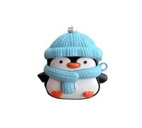 Kawaii Case for AirPods 4, Case Cover Compatible with AirPod 4th Generation 2024, Cute Penguin Shockproof Protective Earbuds Cover for Air pods 4 Gen, Keychain Accessories for Girls Women