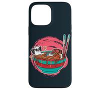 Kawaii Cat Anime Cats Eating Japanese Noodles Ramen Case for iPhone 13 Pro Max