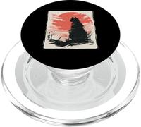 Kawaii Cat Anime Japanese Retro Men Women Kids Funny Cat PopSockets PopGrip for MagSafe